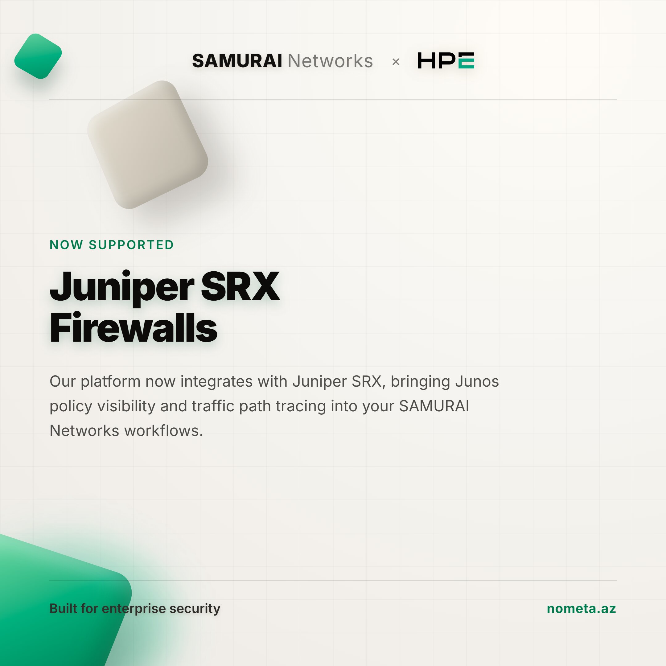SAMURAI Networks now supports Juniper SRX