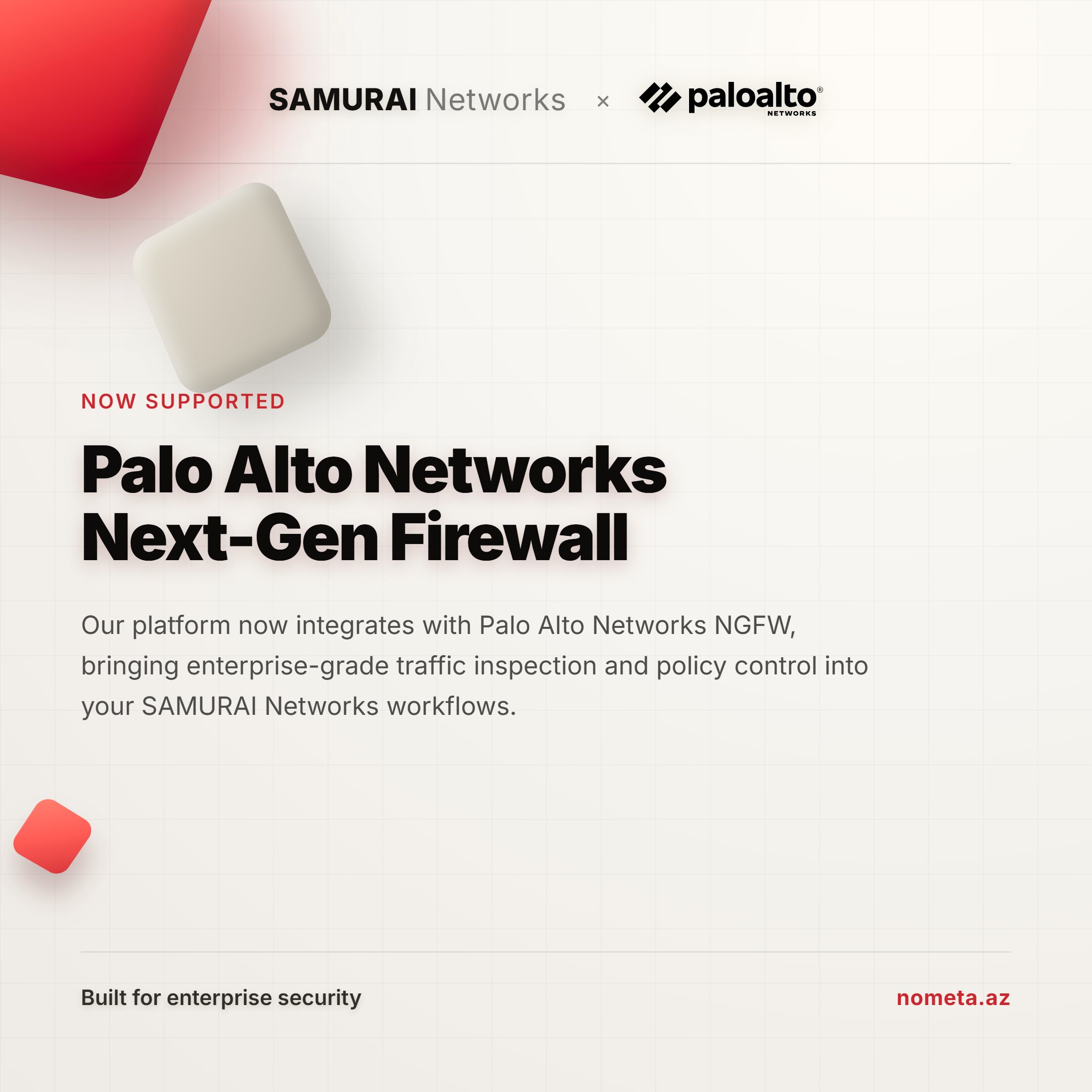 SAMURAI Networks now supports Palo Alto PAN-OS